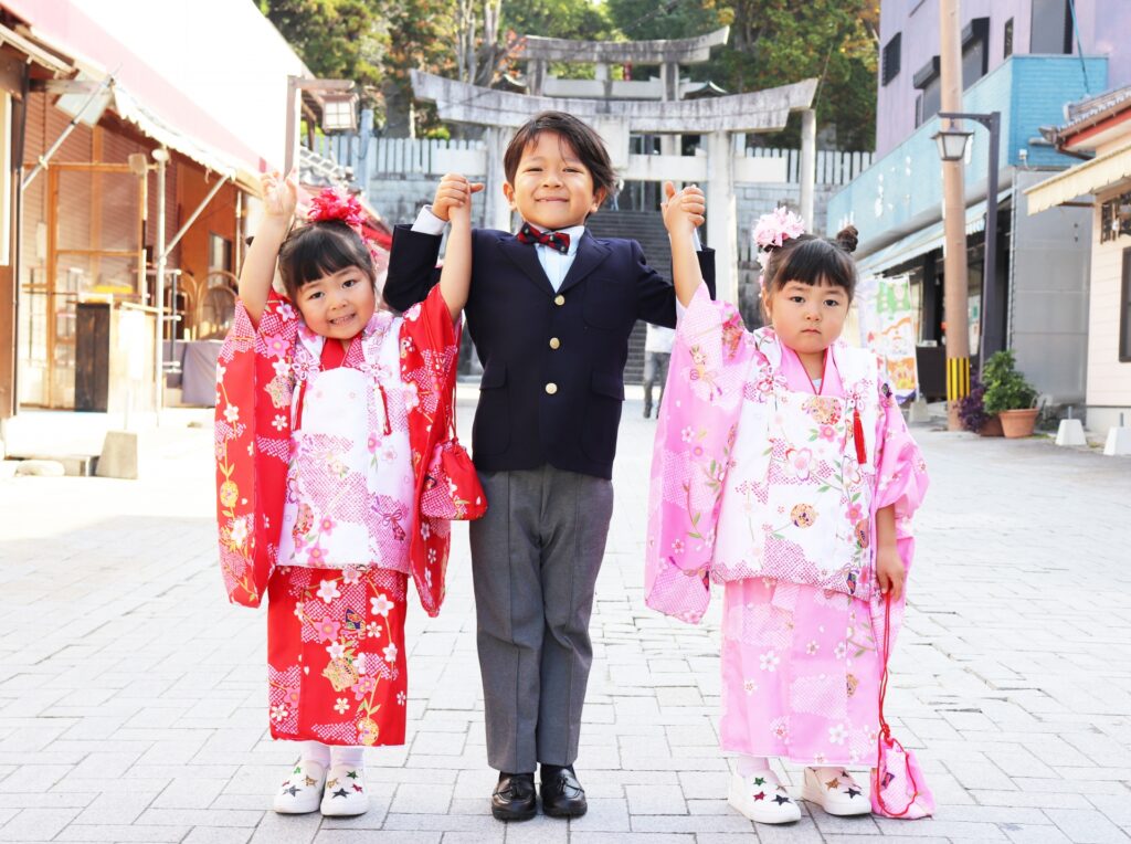 七五三の記念写真のイメージ