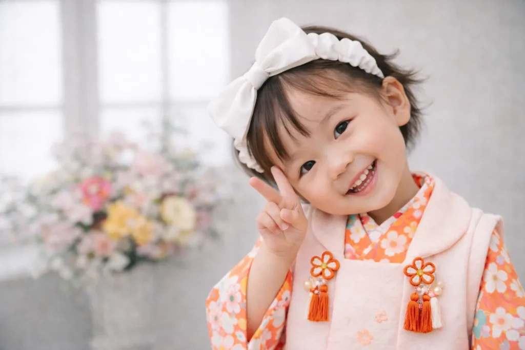 七五三 3歳 ヘアバンド 被布