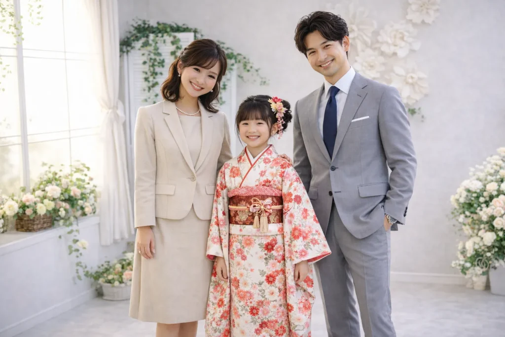 七五三 家族 服装 バランス 失敗しないコーデ例