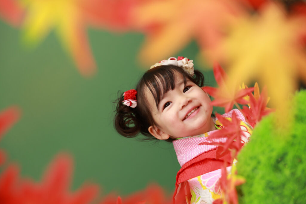 春シーズン撮影の女の子（３歳）