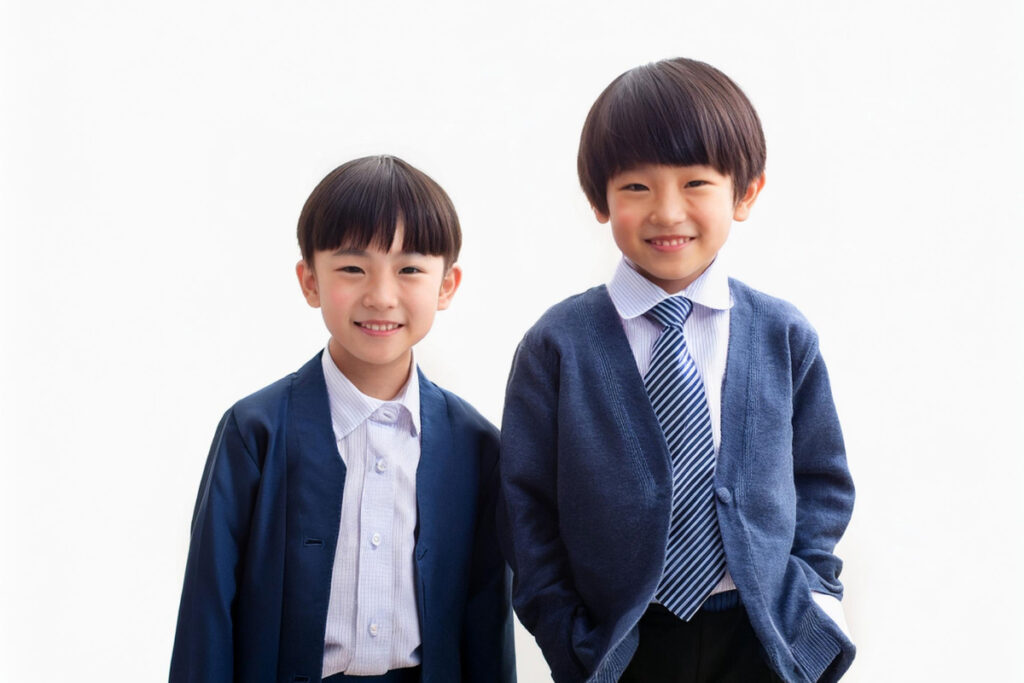 七五三で兄のおしゃれなジャケットスタイル