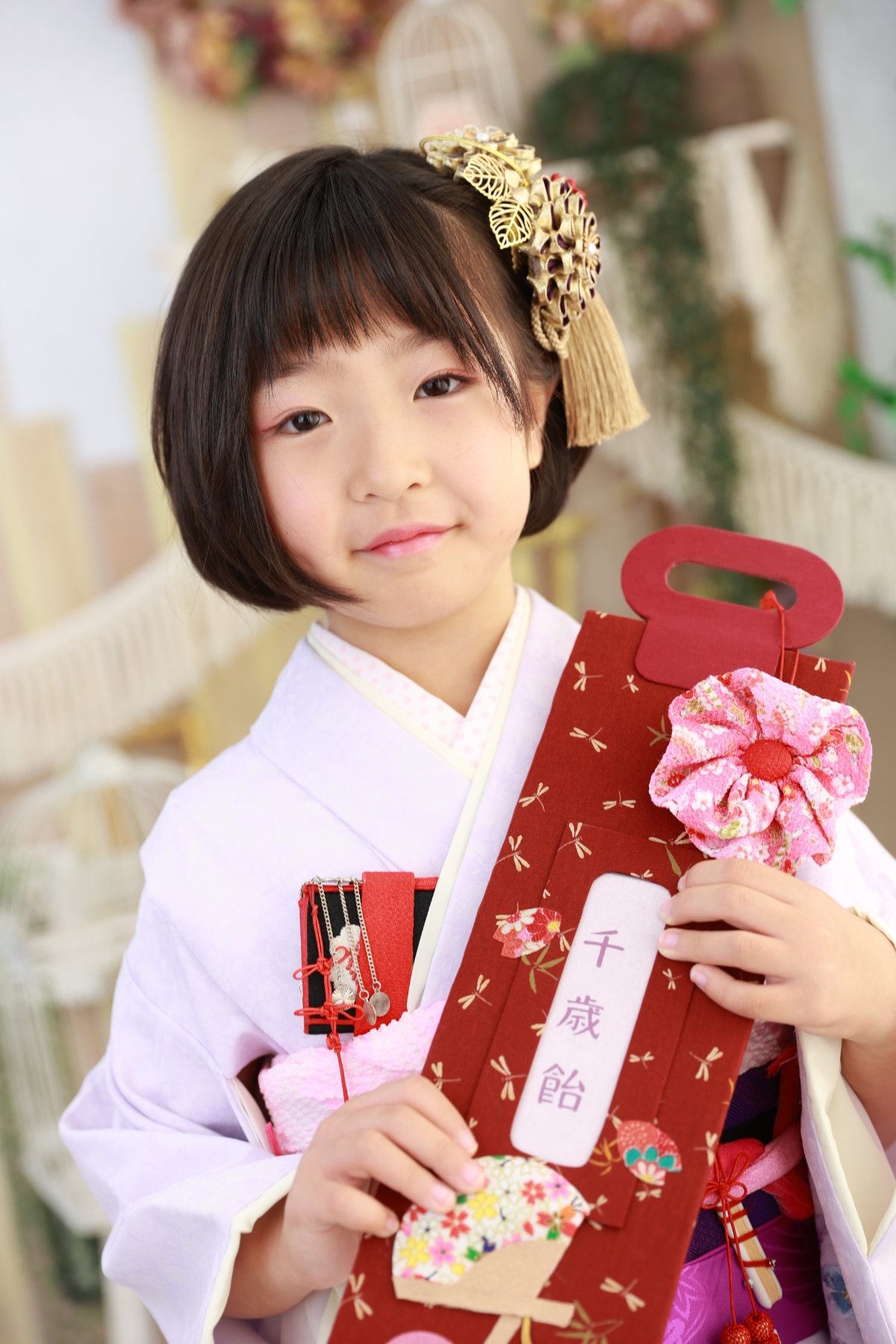 七五三はボブもかわいい！7歳にぴったりの華やかヘアアレンジ術