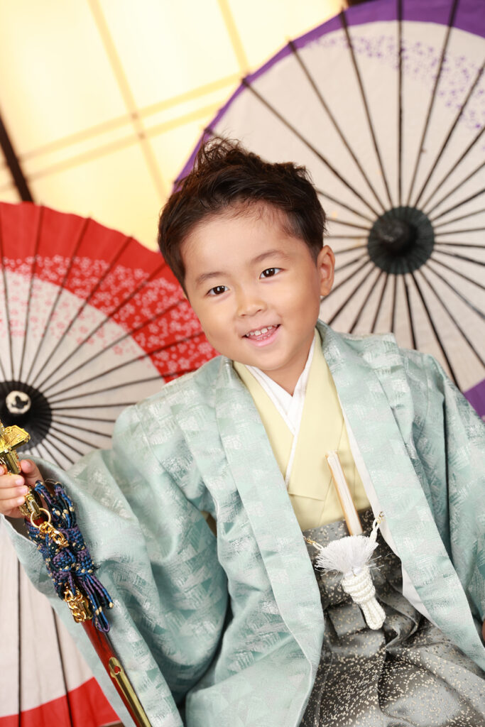 七五三5歳男の子の袴姿