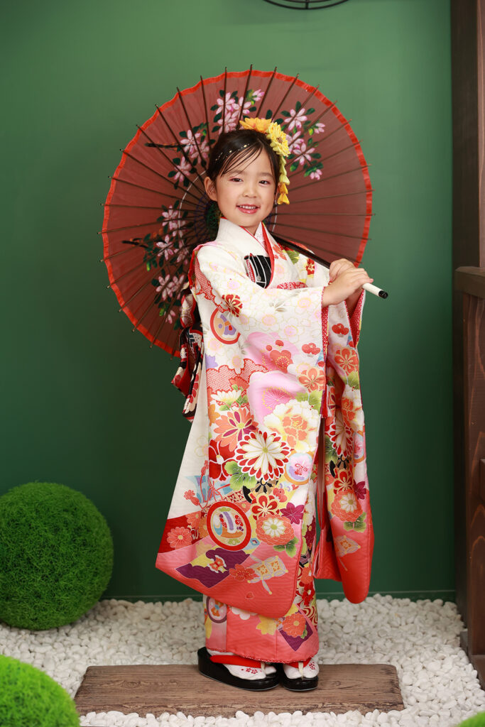 七五三7歳女の子の着物姿
