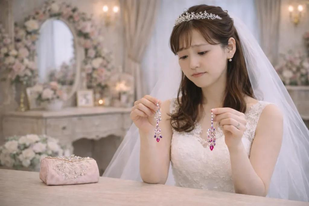 小物と衣装のバランスが合わなかった女性