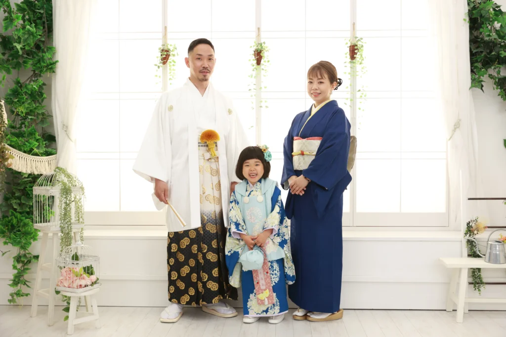 七五三の家族写真のイメージ