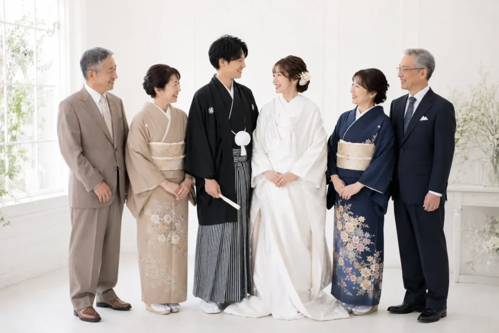 家族と撮影した和装フォトウエディング