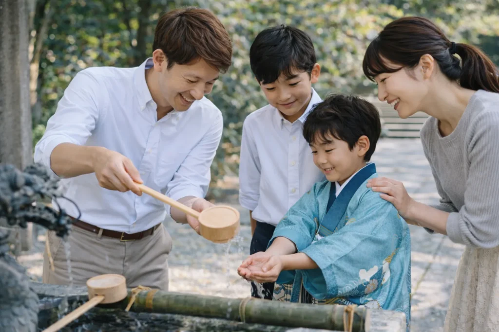 七五三 父親 服装 スーツ以外 きれいめカジュアル 家族写真 コーデ例