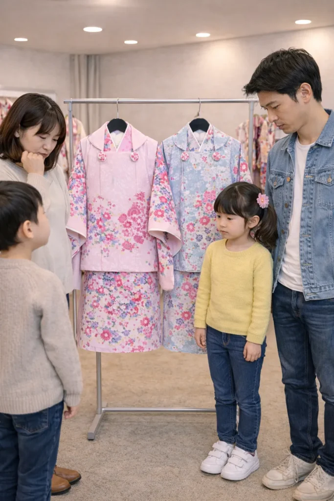 着物選びの選択肢が少なくなっているイメージ写真