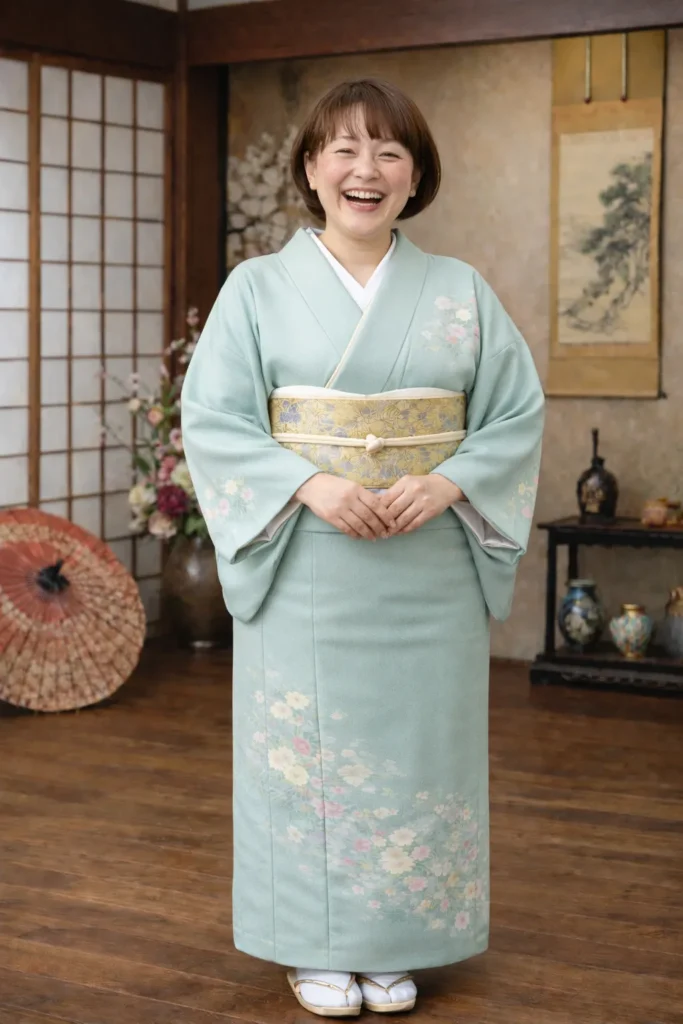 訪問着の着こなしスタイル例
