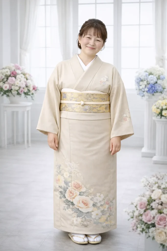 訪問着の着こなしスタイル例