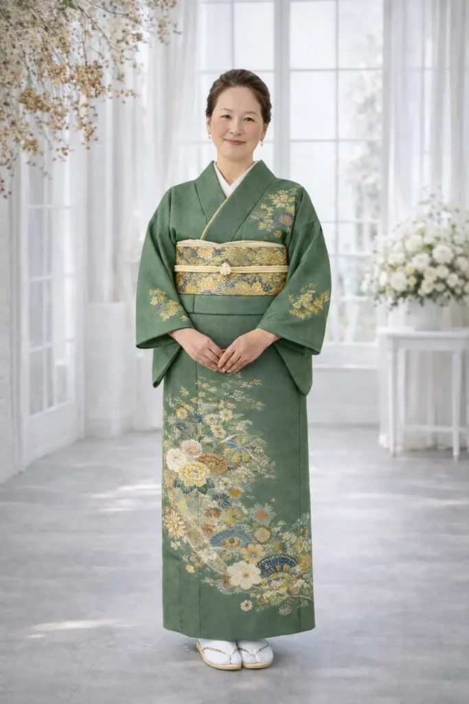 訪問着の着こなしスタイル例