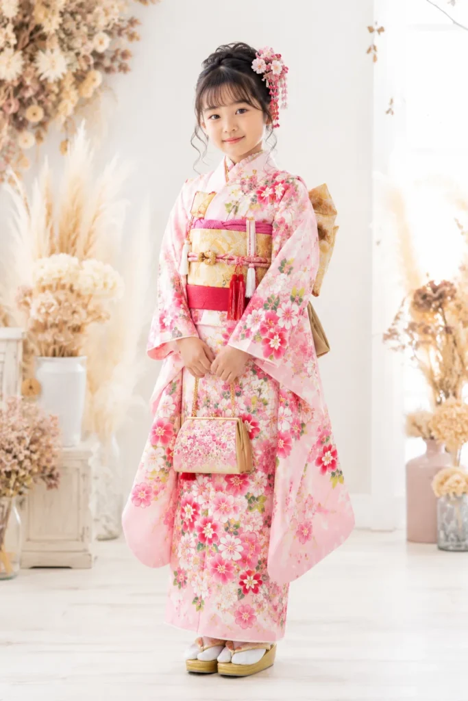 7歳女の子の七五三の着物姿